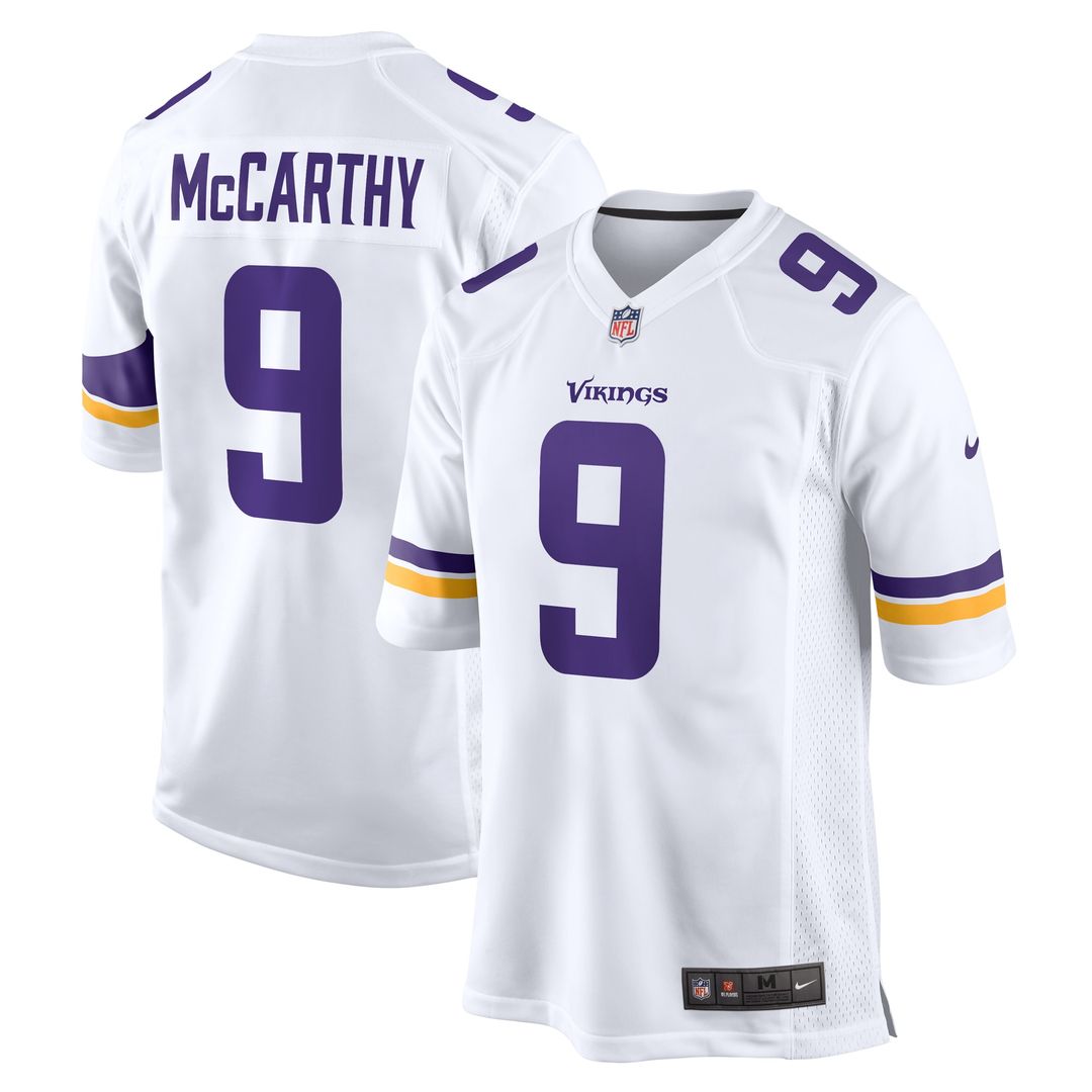 J.J. McCarthy Minnesota Vikings Nike 2nd Alternate Player Game Jersey - Purple