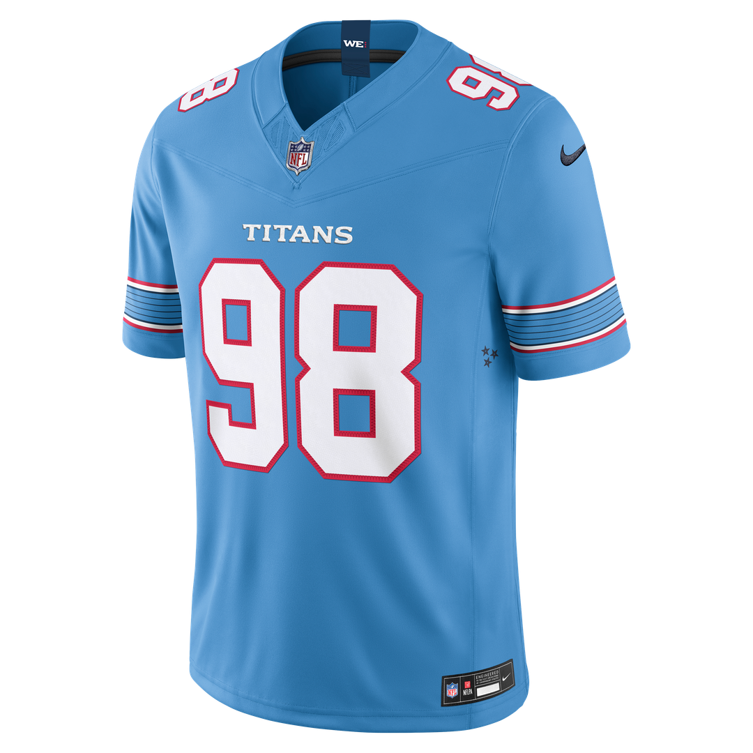 Jeffery Simmons Tennessee Titans Nike Vapor F.U.S.E. Stitched Limited Official Jersey - White