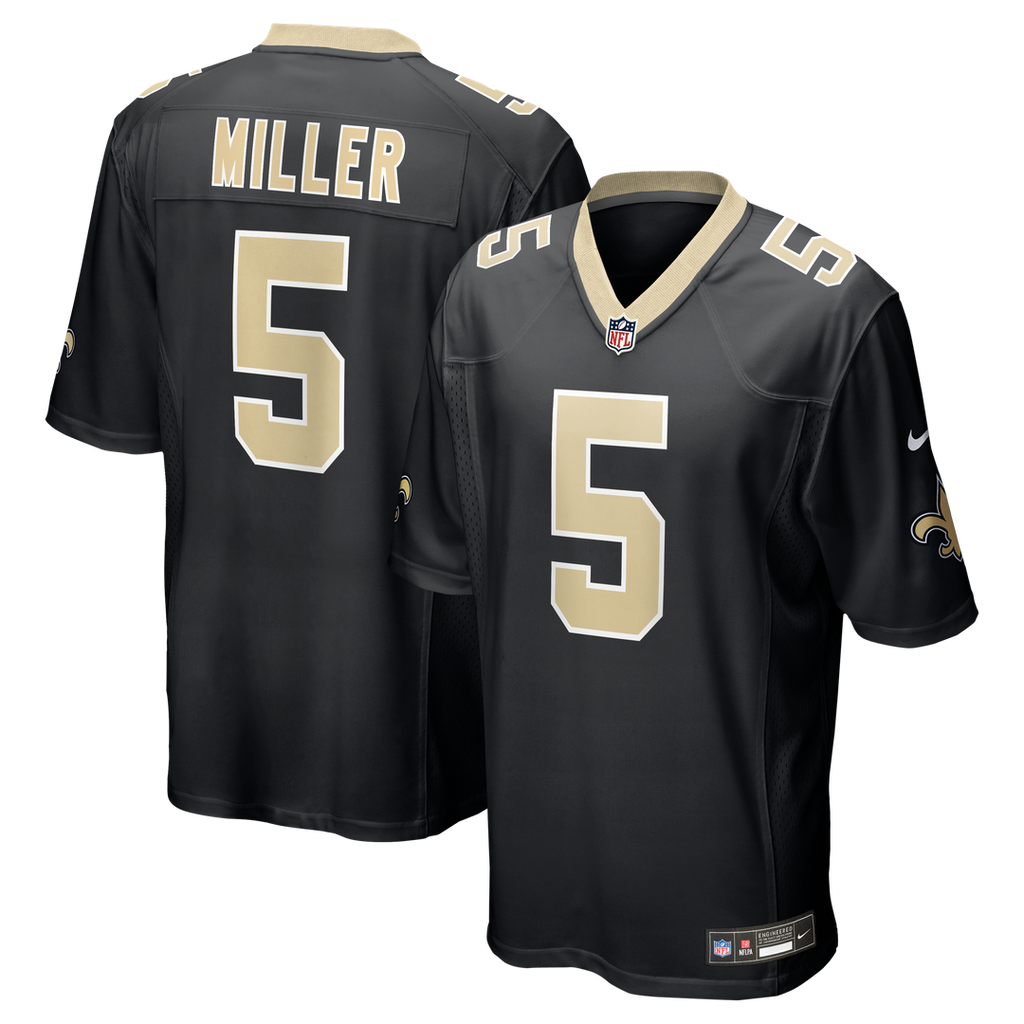 Kendre Miller New Orleans Saints Nike Team Game Official Jersey -  Black