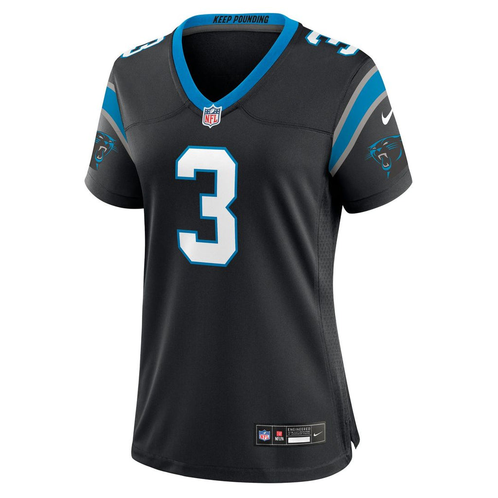Princely Umanmielen Carolina Panthers Nike Women's Team Game Official Jersey -  Black