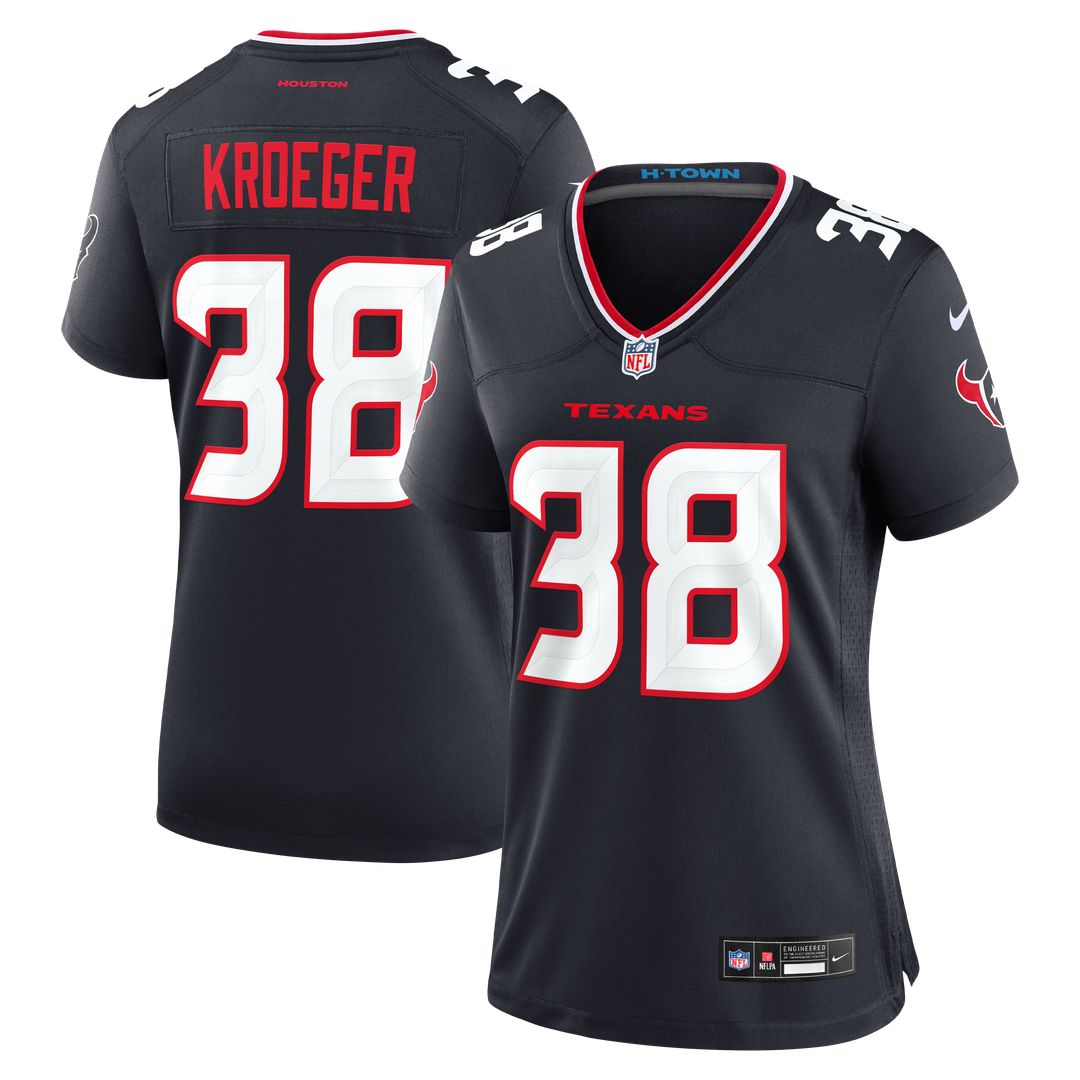 Kai Kroeger Houston Texans Nike Women's Team Game Official Jersey -  Navy