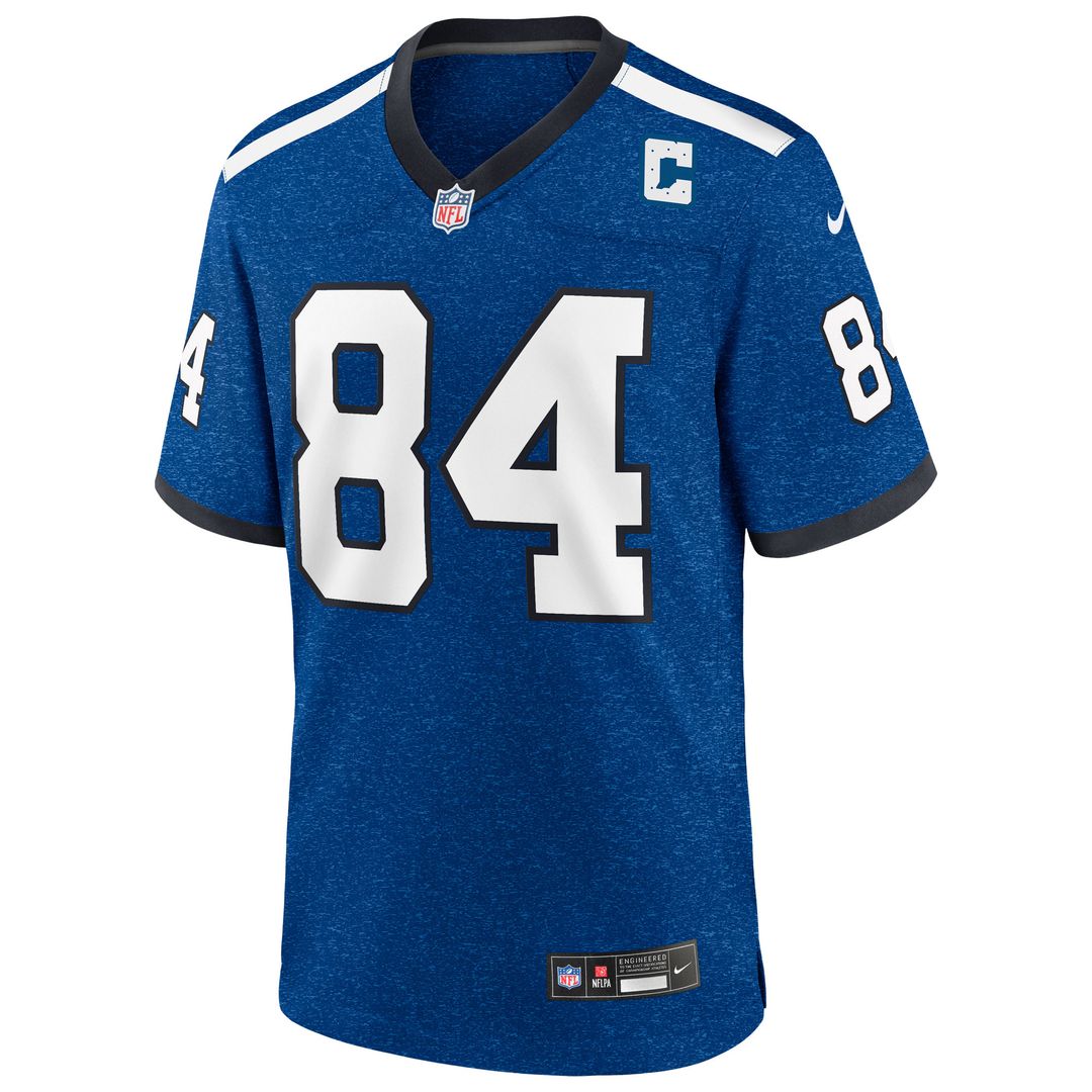 Tyler Warren Indianapolis Colts Nike Alternate 2 Indiana Nights Game Official Jersey -  Heather Royal