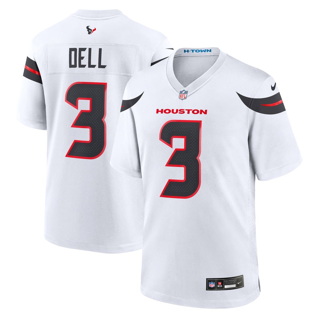 Tank Dell Houston Texans Nike Alternate Game Jersey - Red