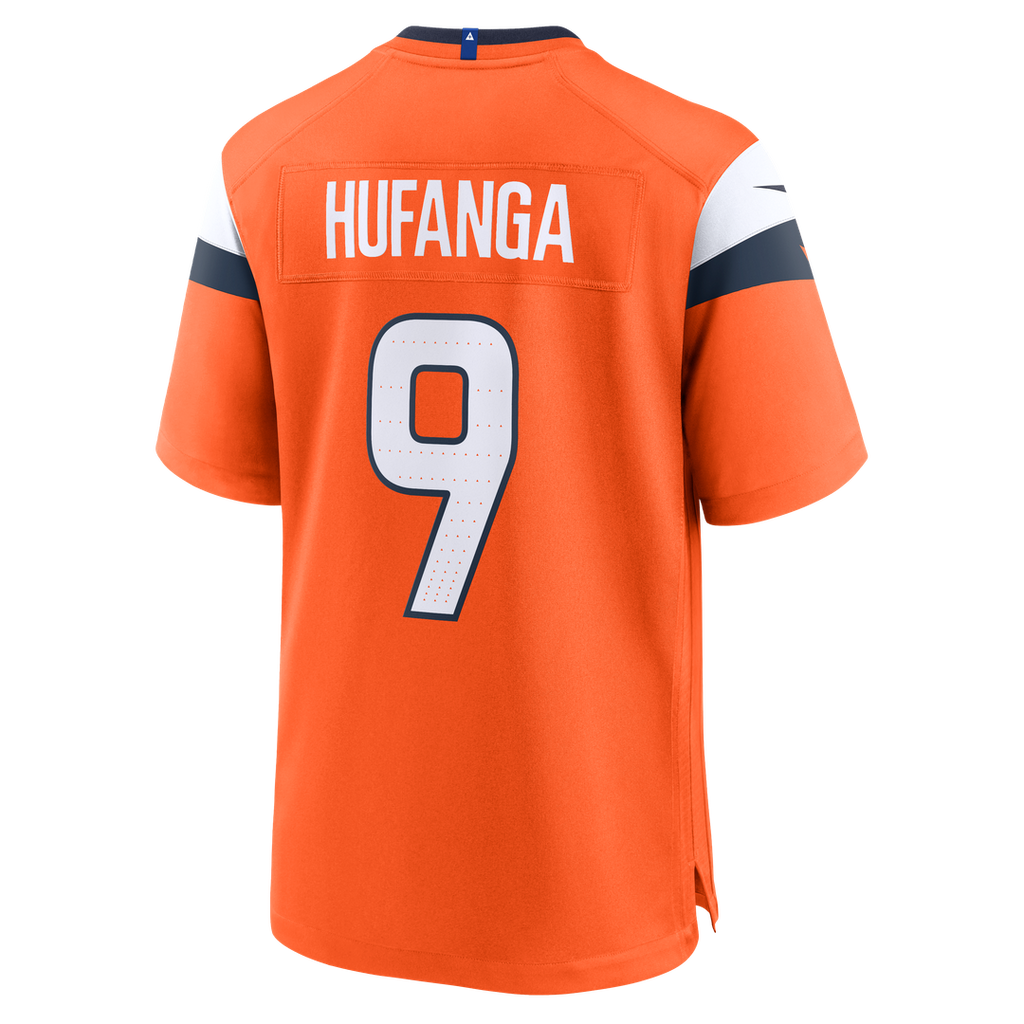 Talanoa Hufanga Denver Broncos Nike Team Game Official Jersey -  Orange