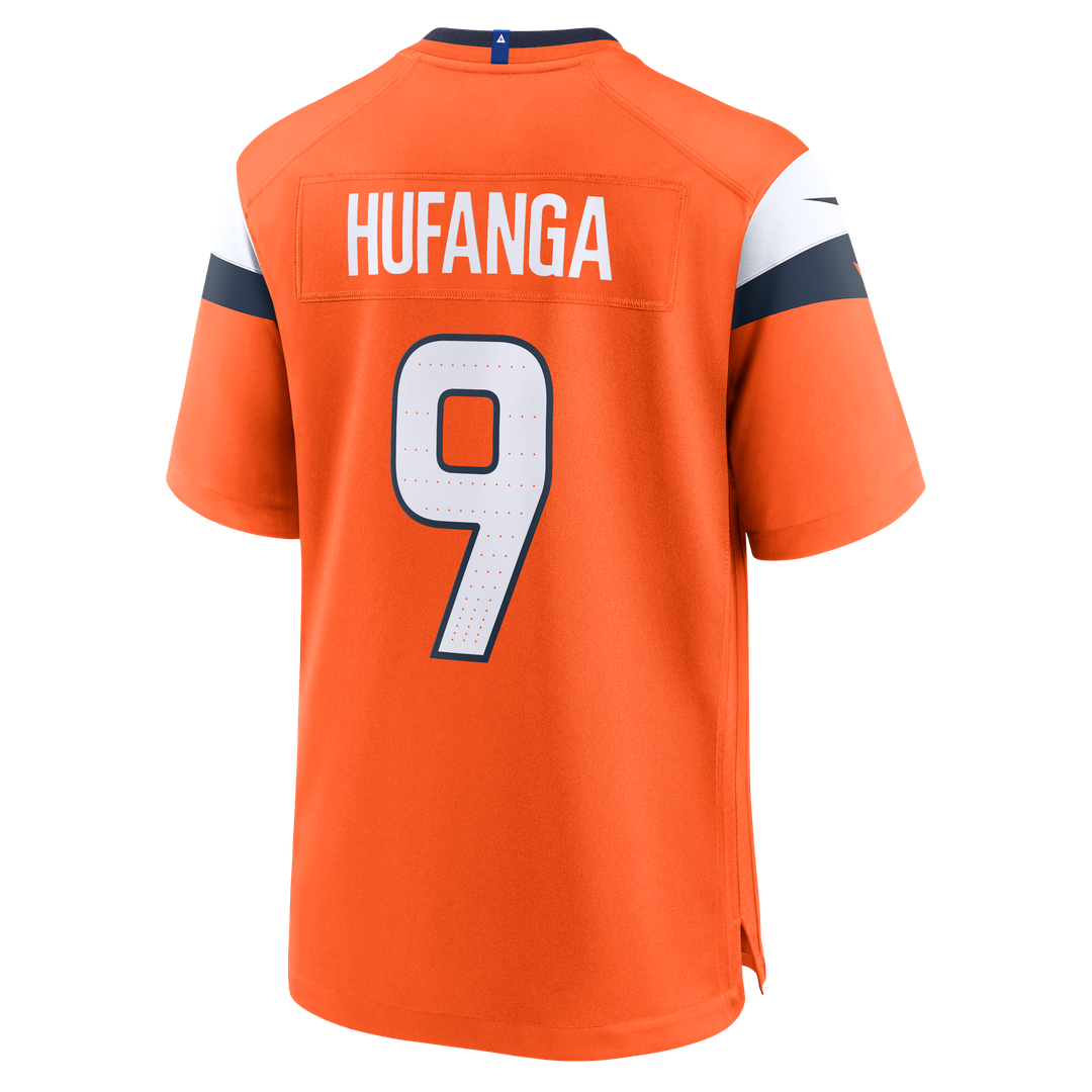 Talanoa Hufanga Denver Broncos Nike Team Game Official Jersey -  Orange
