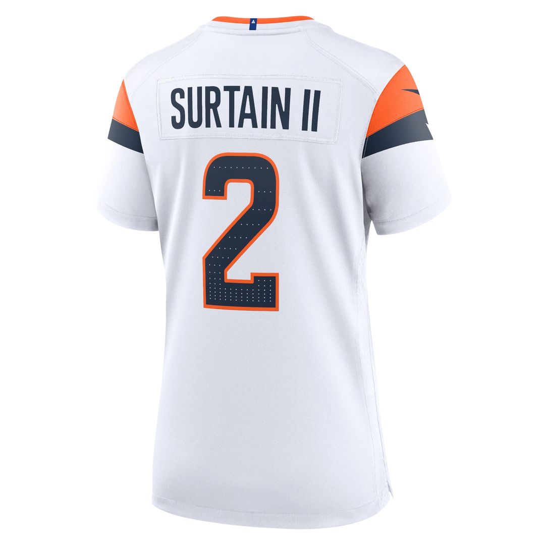 Patrick Surtain II Denver Broncos Nike Women's Game Official Jersey - White
