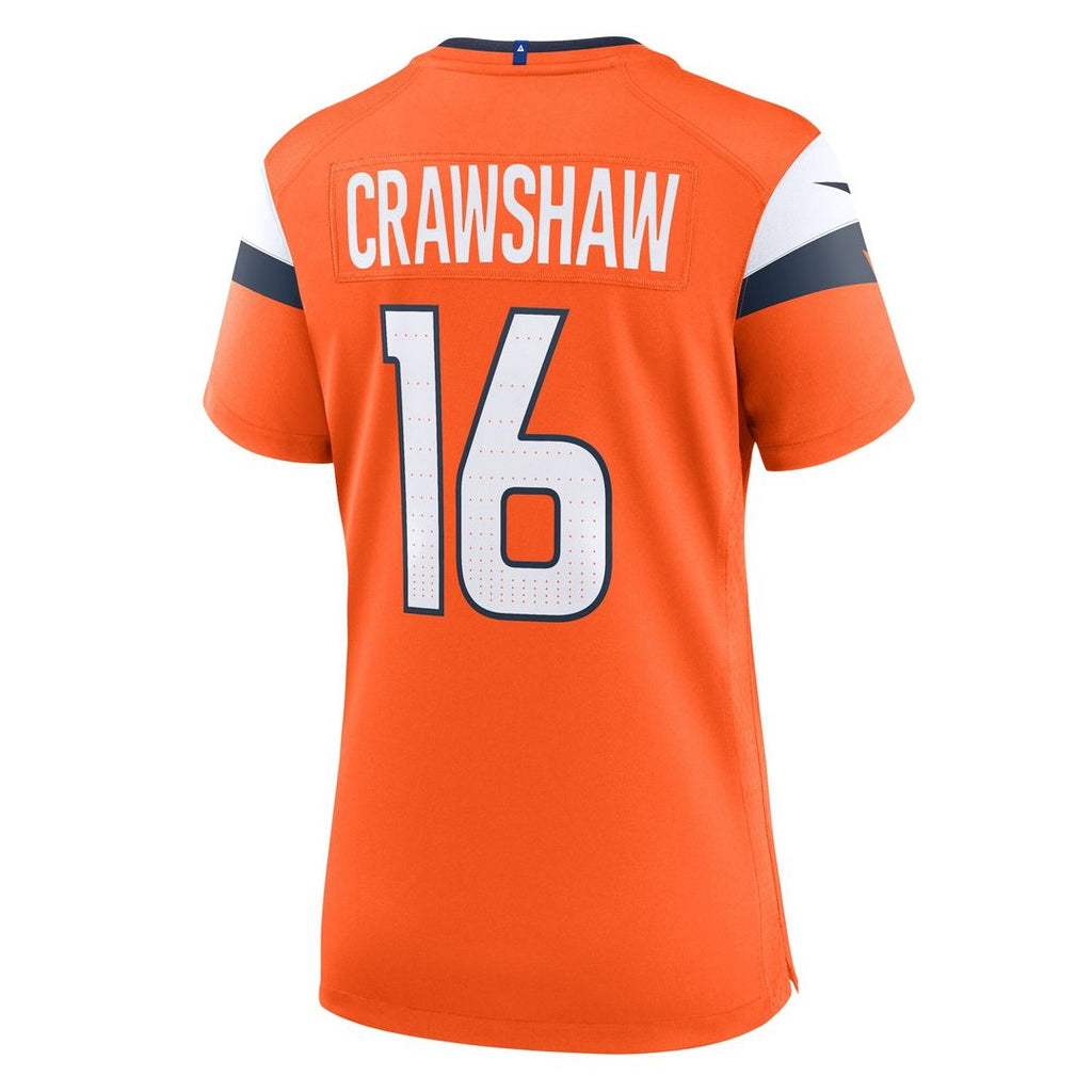 Jeremy Crawshaw Denver Broncos Nike Women's Team Game Jersey - Orange