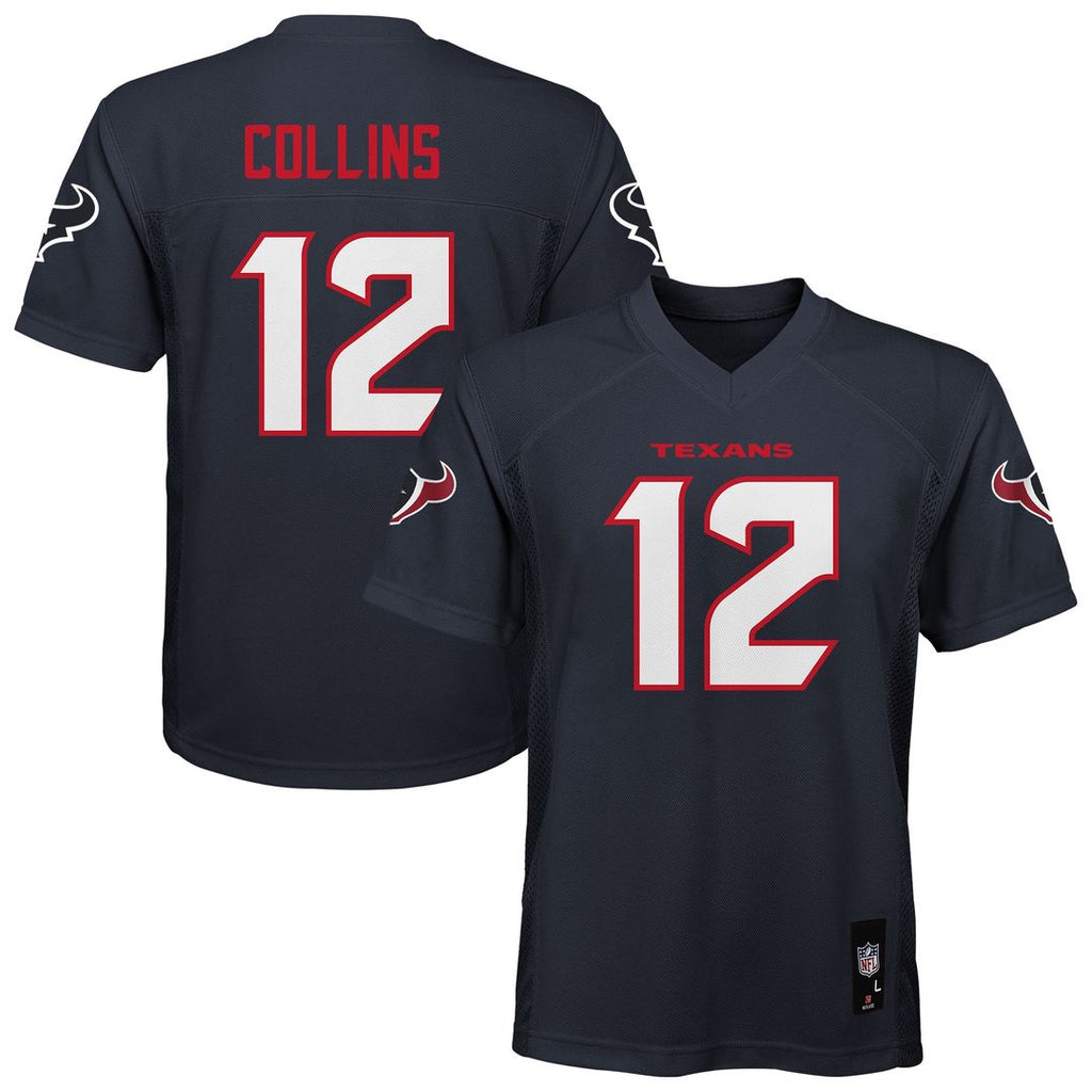Nico Collins Houston Texans Youth Replica Player Official Jersey - Navy