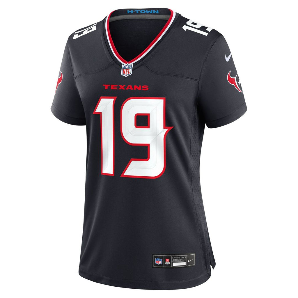 Xavier Hutchinson Houston Texans Nike Women's Team Game Jersey - Navy