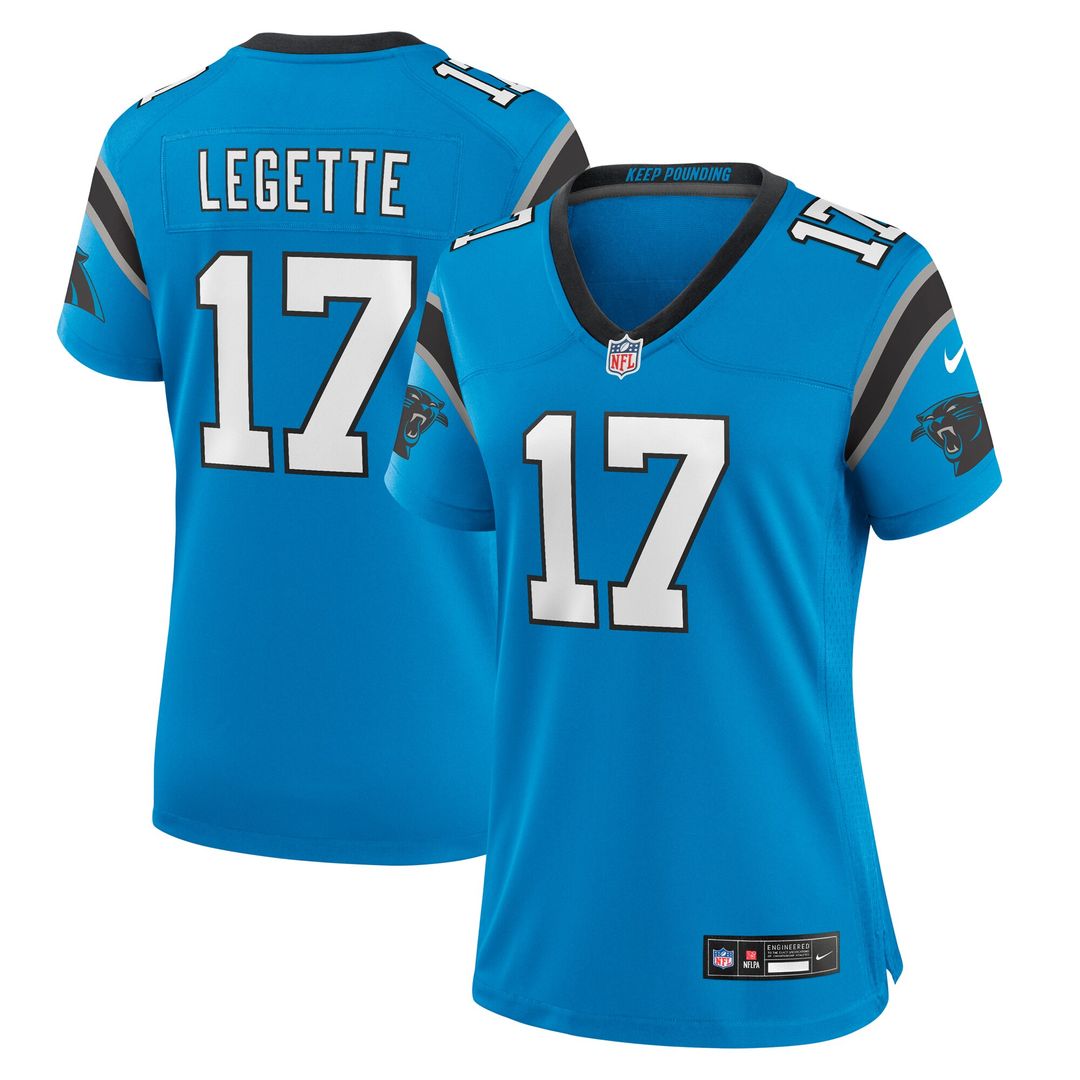 Xavier Legette Carolina Panthers Nike Women's Alternate Game Jersey - Blue