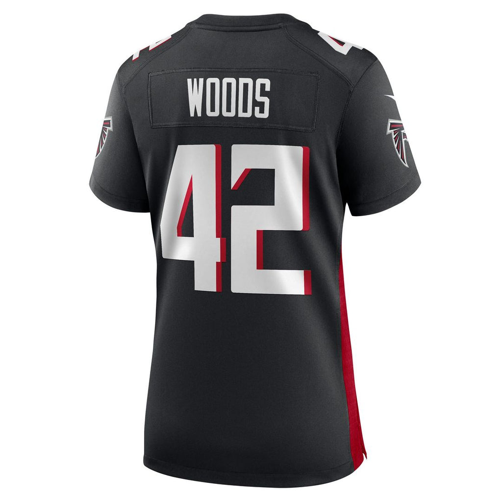 Josh Woods Atlanta Falcons Nike Women's Team Game Official Jersey -  Black