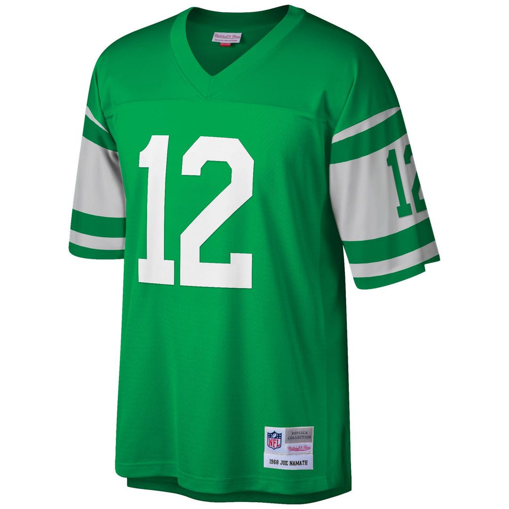 Joe Namath New York Jets Mitchell & Ness Big & Tall 1968 Retired Player Replica Official Jersey - Green