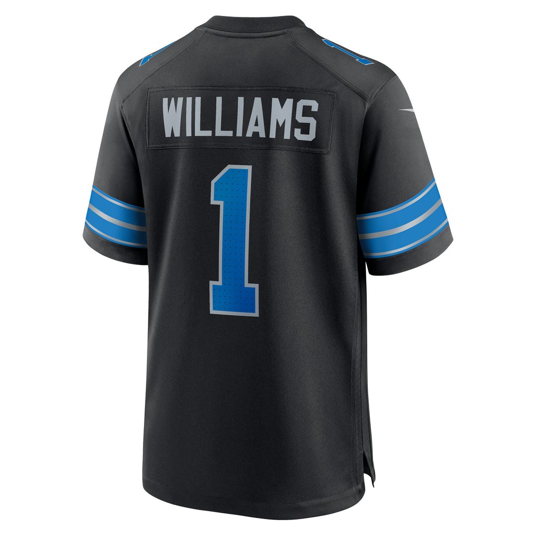 Jameson Williams Detroit Lions Nike Alternate Game Player Official Jersey - Black