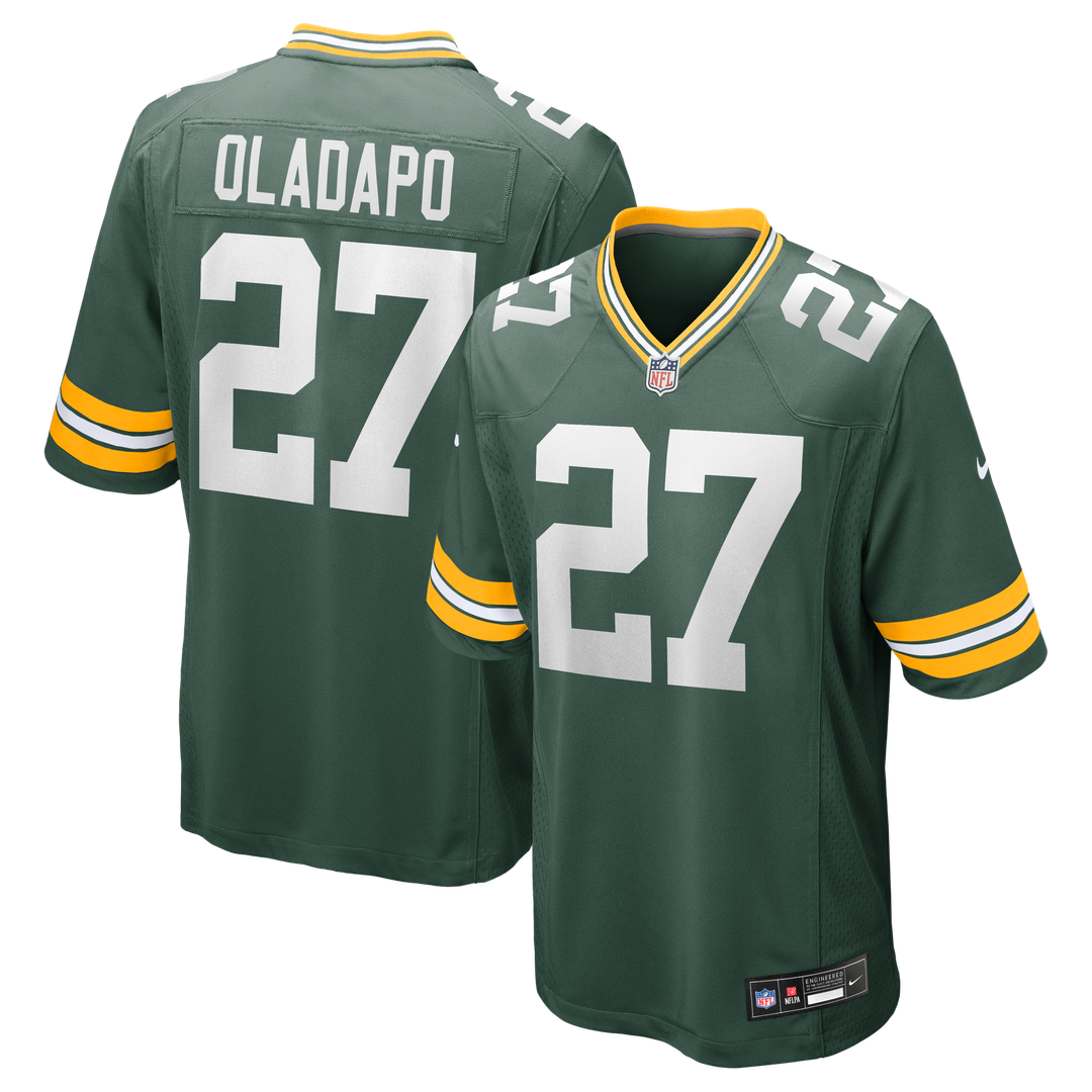 Kitan Oladapo Green Bay Packers Nike  Game Official Jersey -  Green