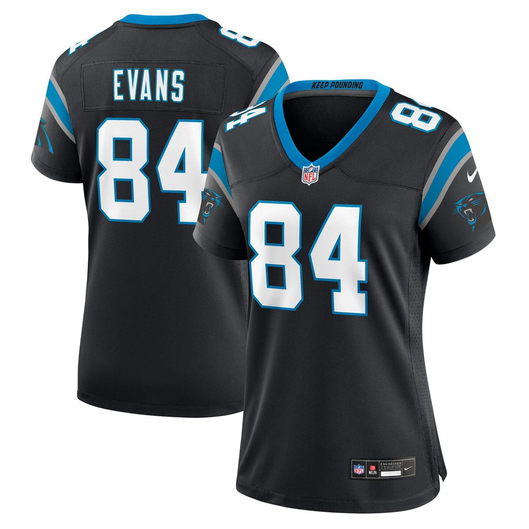Mitchell Evans Carolina Panthers Nike Women's Team Game Official Jersey -  Black