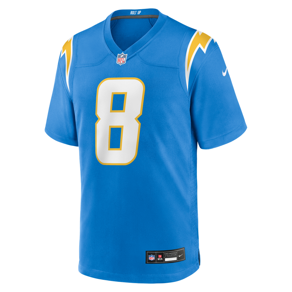 Omarion Hampton Los Angeles Chargers Nike Team Game Official Jersey -  Powder Blue