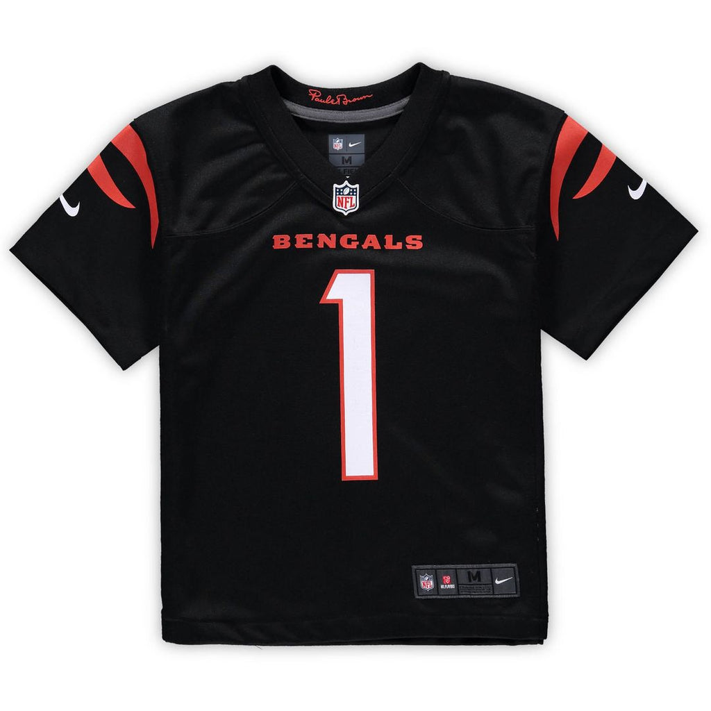 Ja'Marr Chase Cincinnati Bengals Nike Preschool Game Official Jersey - Black