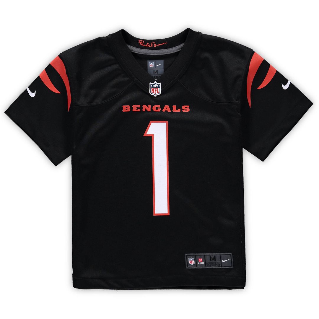 Ja'Marr Chase Cincinnati Bengals Nike Preschool Game Official Jersey - Black