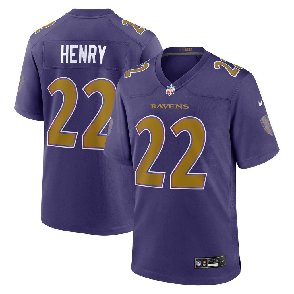 Derrick Henry Baltimore Ravens Nike Alternate Game Official Jersey - Purple