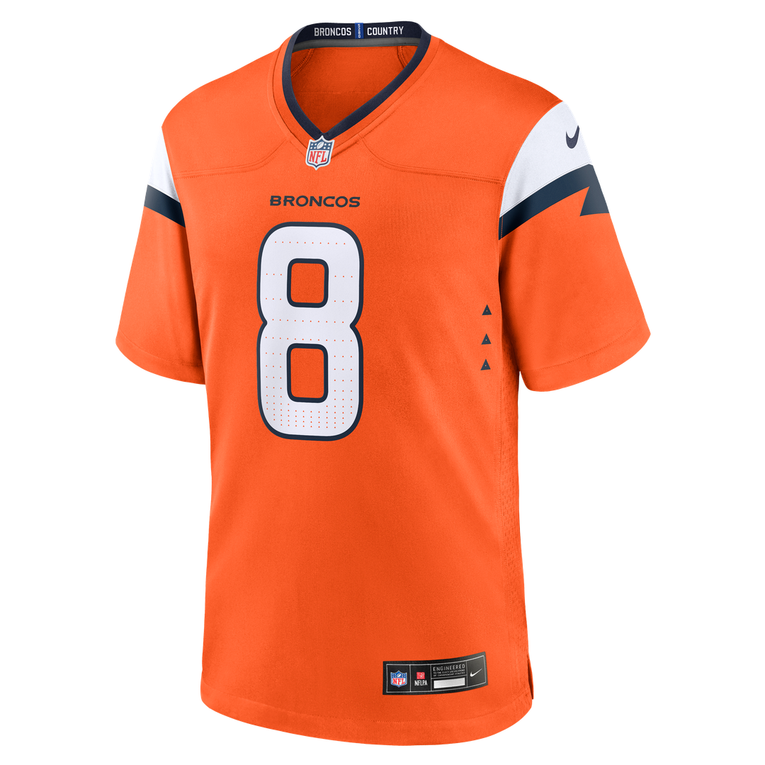 Jarrett Stidham Denver Broncos Nike Team Game Jersey - Orange