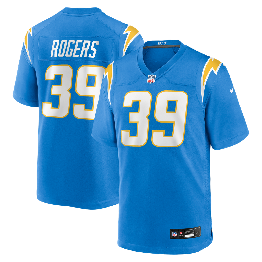 Eric Rogers Los Angeles Chargers Nike Team Game Official Jersey -  Powder Blue