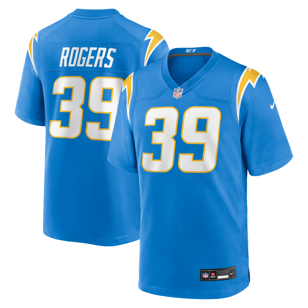 Eric Rogers Los Angeles Chargers Nike Team Game Official Jersey -  Powder Blue
