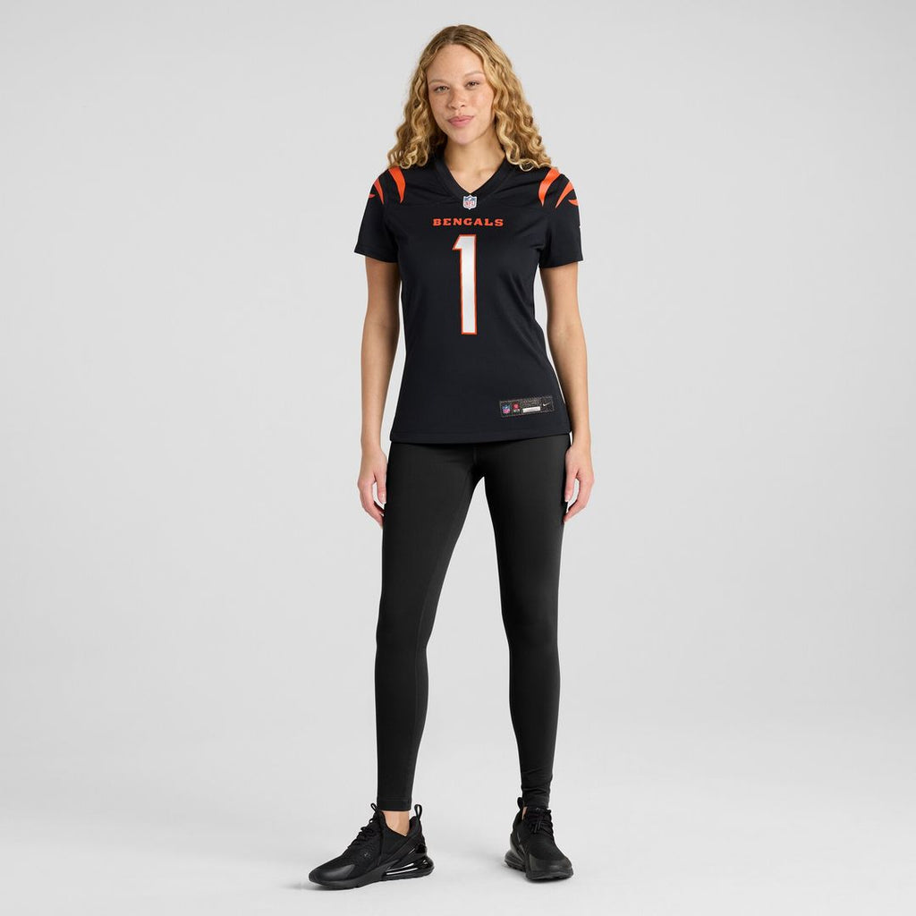 Number 1 Bride Cincinnati Bengals Nike Women's Game Official Jersey - Black