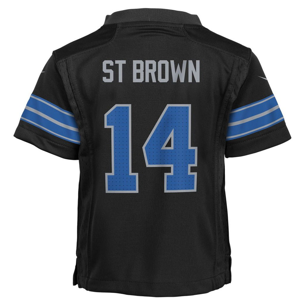 Amon-Ra St. Brown Detroit Lions Nike Preschool Alternate Player Game Official Jersey - Black