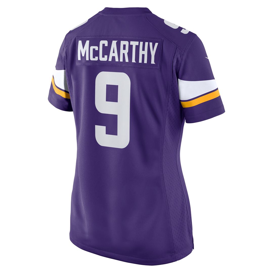 J.J. McCarthy Minnesota Vikings Nike Women's Player Game Jersey - Purple
