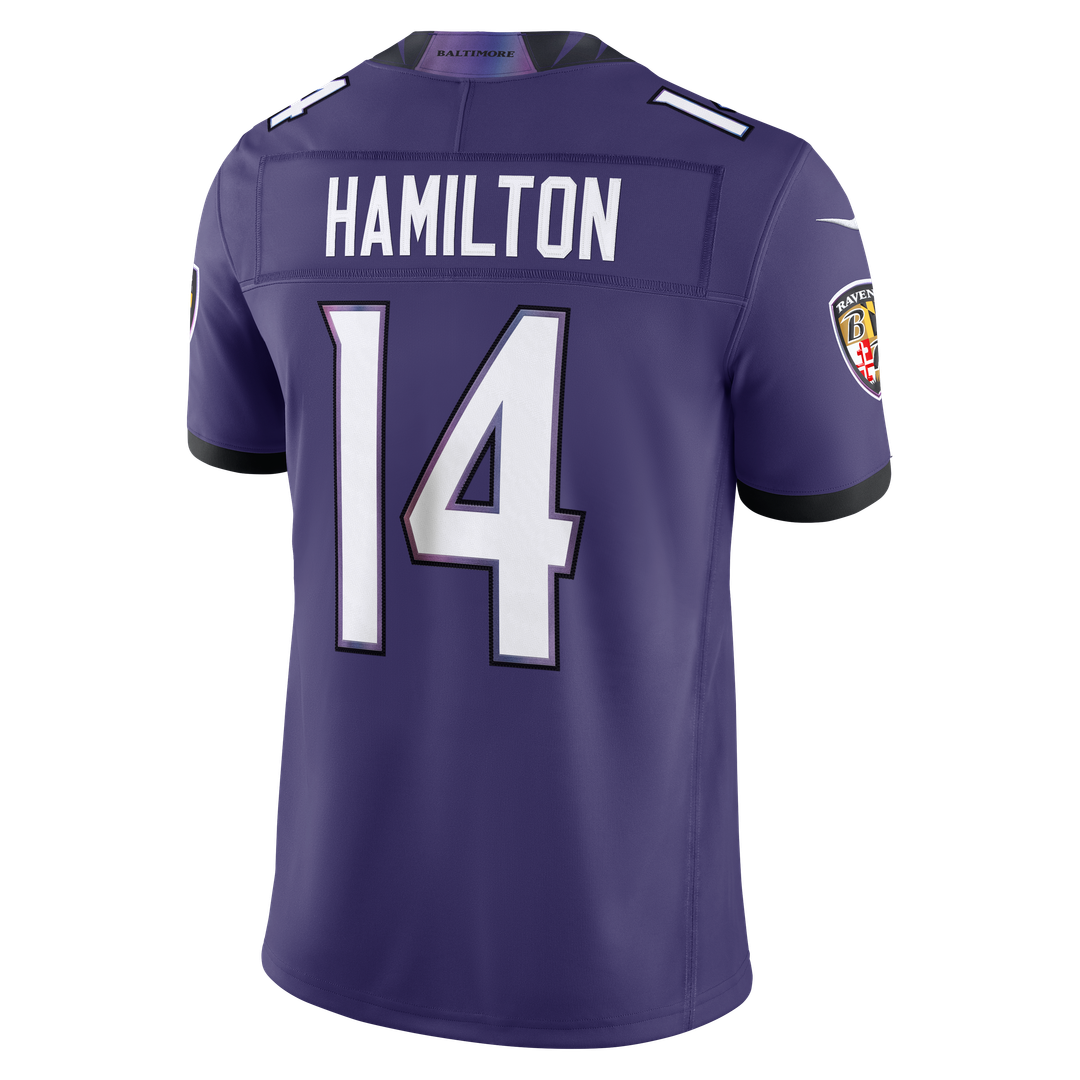 Kyle Hamilton Baltimore Ravens Nike Vapor F.U.S.E. Stitched Limited Official Jersey - White