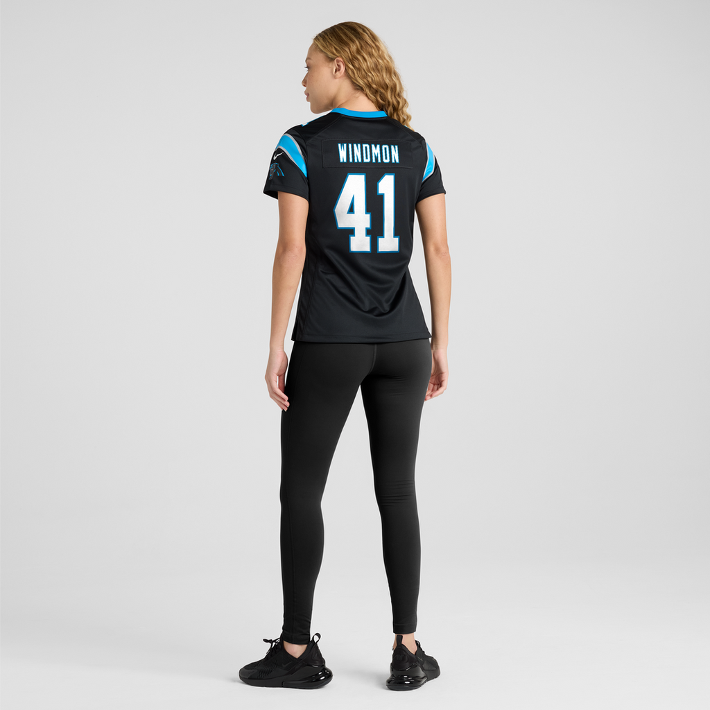 Jacoby Windmon Carolina Panthers Nike Women's Team Game Official Jersey -  Black