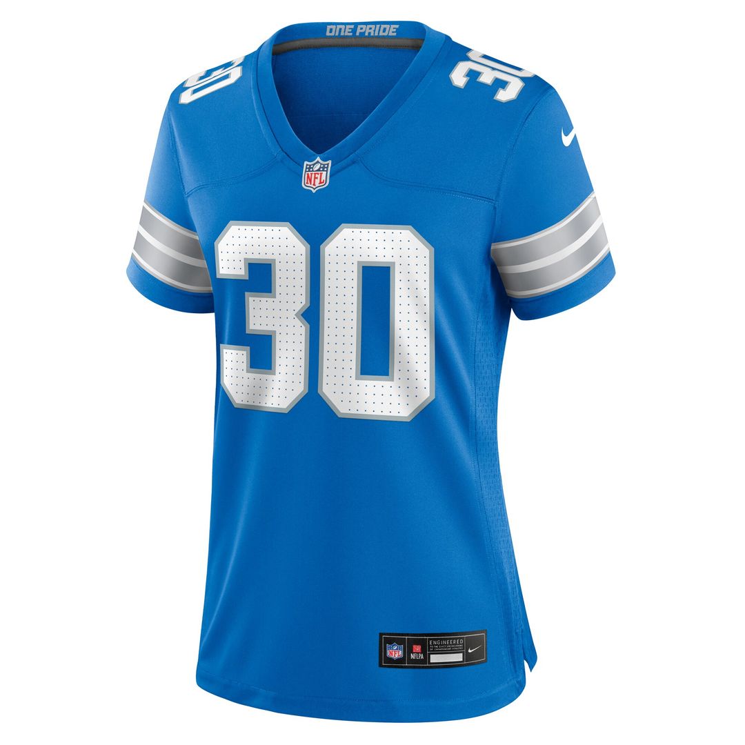 Khalil Dorsey Detroit Lions Nike Women's Team Game Jersey - Blue