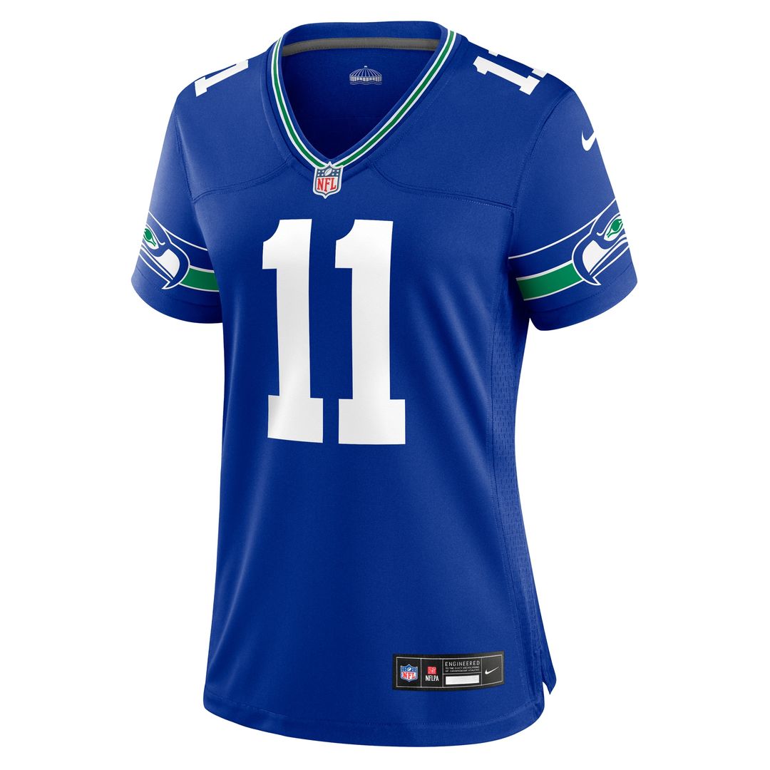 Jaxon Smith-Njigba Seattle Seahawks Nike Women's Throwback Player Game Official Jersey - Royal