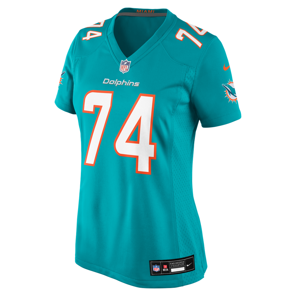 Kadyn Proctor Miami Dolphins Nike Women's Team Game Official Jersey - Aqua