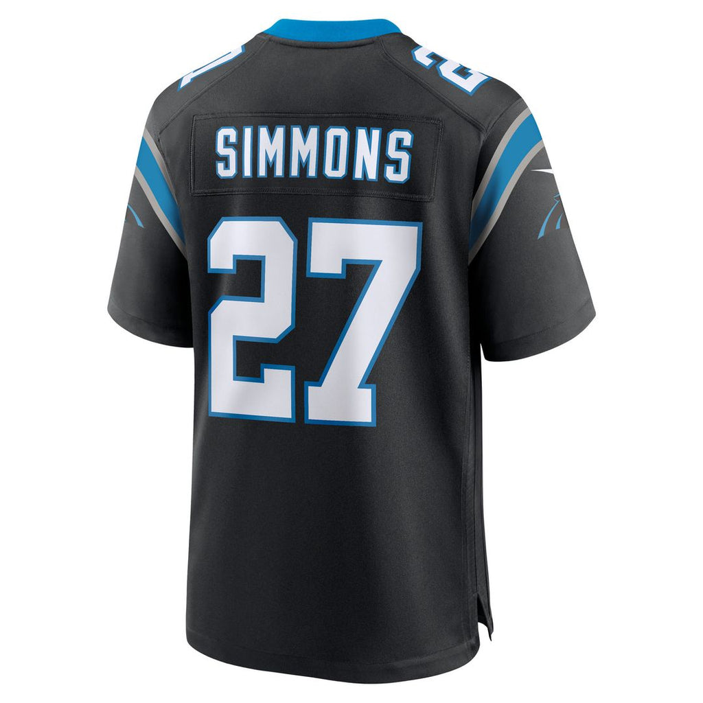 Isaiah Simmons Carolina Panthers Nike Team Game Jersey - Black
