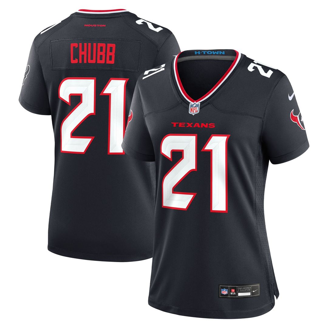 Nick Chubb Houston Texans Nike Women's Team Game Jersey - Navy