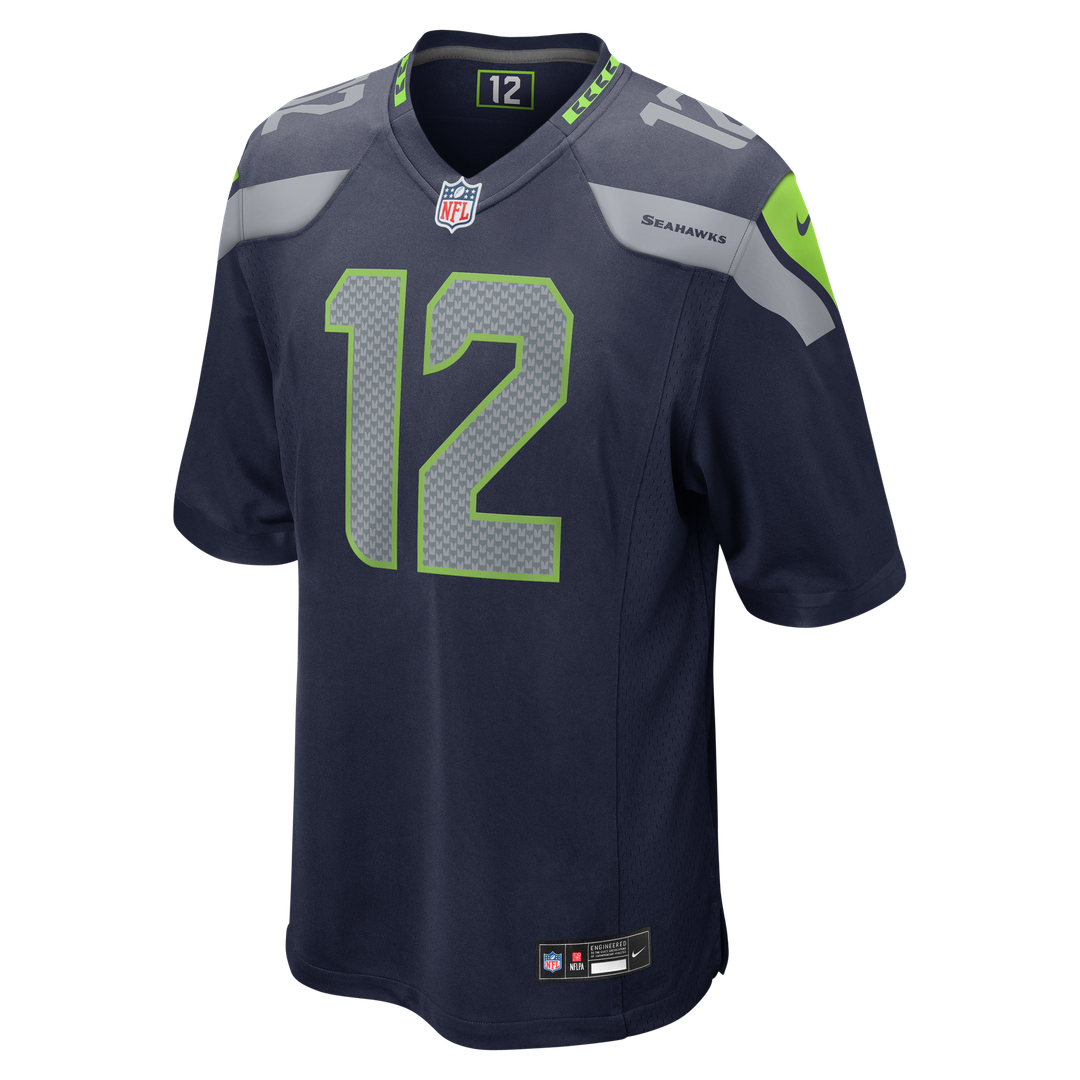 12s Seattle Seahawks Nike Team Game Jersey - College Navy