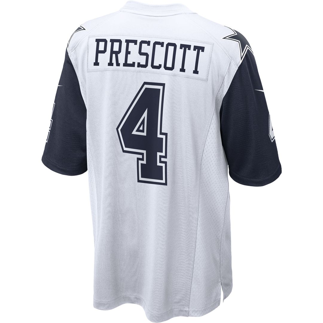 Dak Prescott Dallas Cowboys Nike Alternate Game Team Official Jersey - White