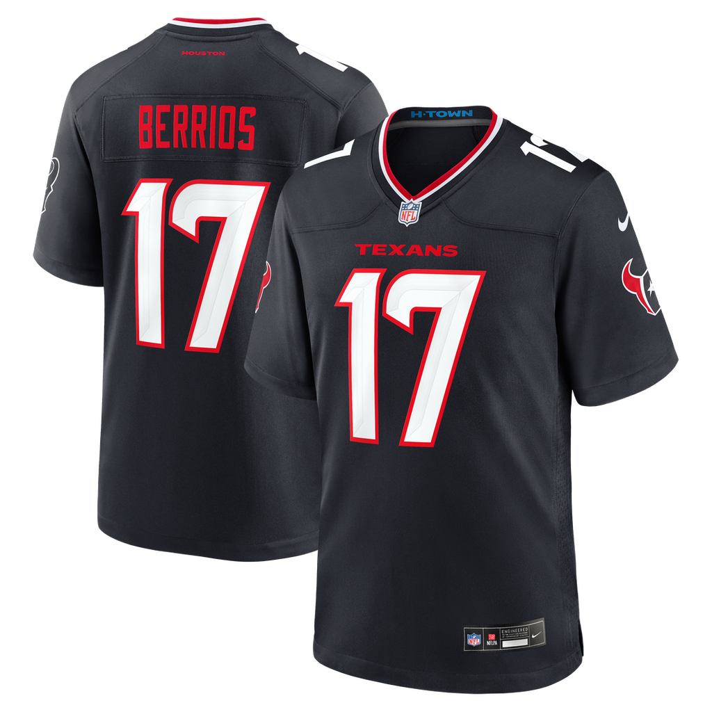 Braxton Berrios Houston Texans Nike Team Game Jersey - Navy