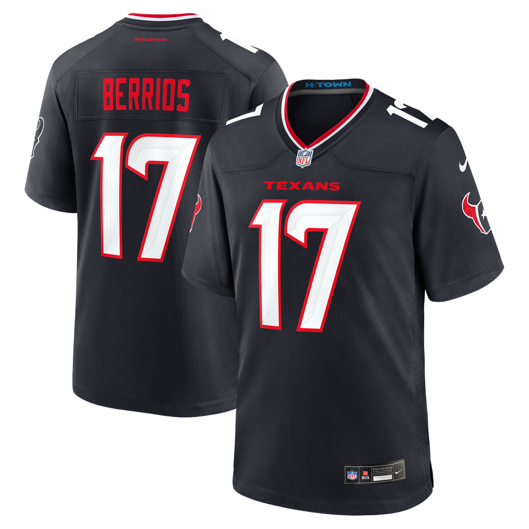 Braxton Berrios Houston Texans Nike Team Game Jersey - Navy