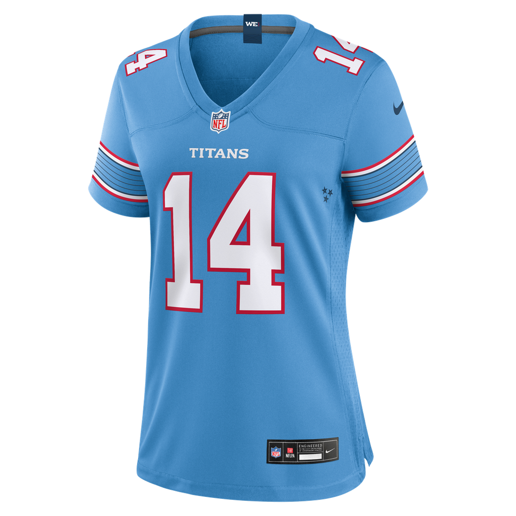 Carnell Tate Tennessee Titans Nike Women's Team Game Official Jersey - Light Blue