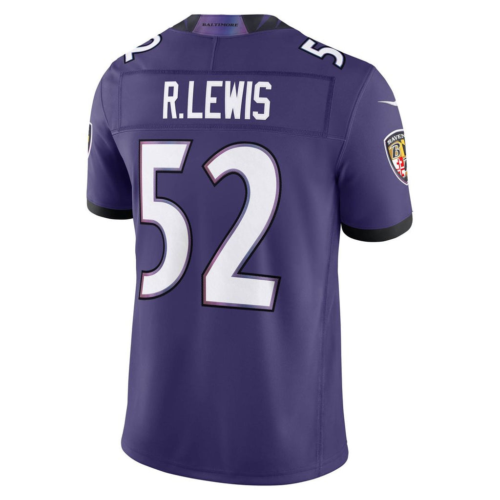 Ray Lewis Baltimore Ravens Nike Vapor F.U.S.E. Stitched Retired Limited Official Jersey - Purple