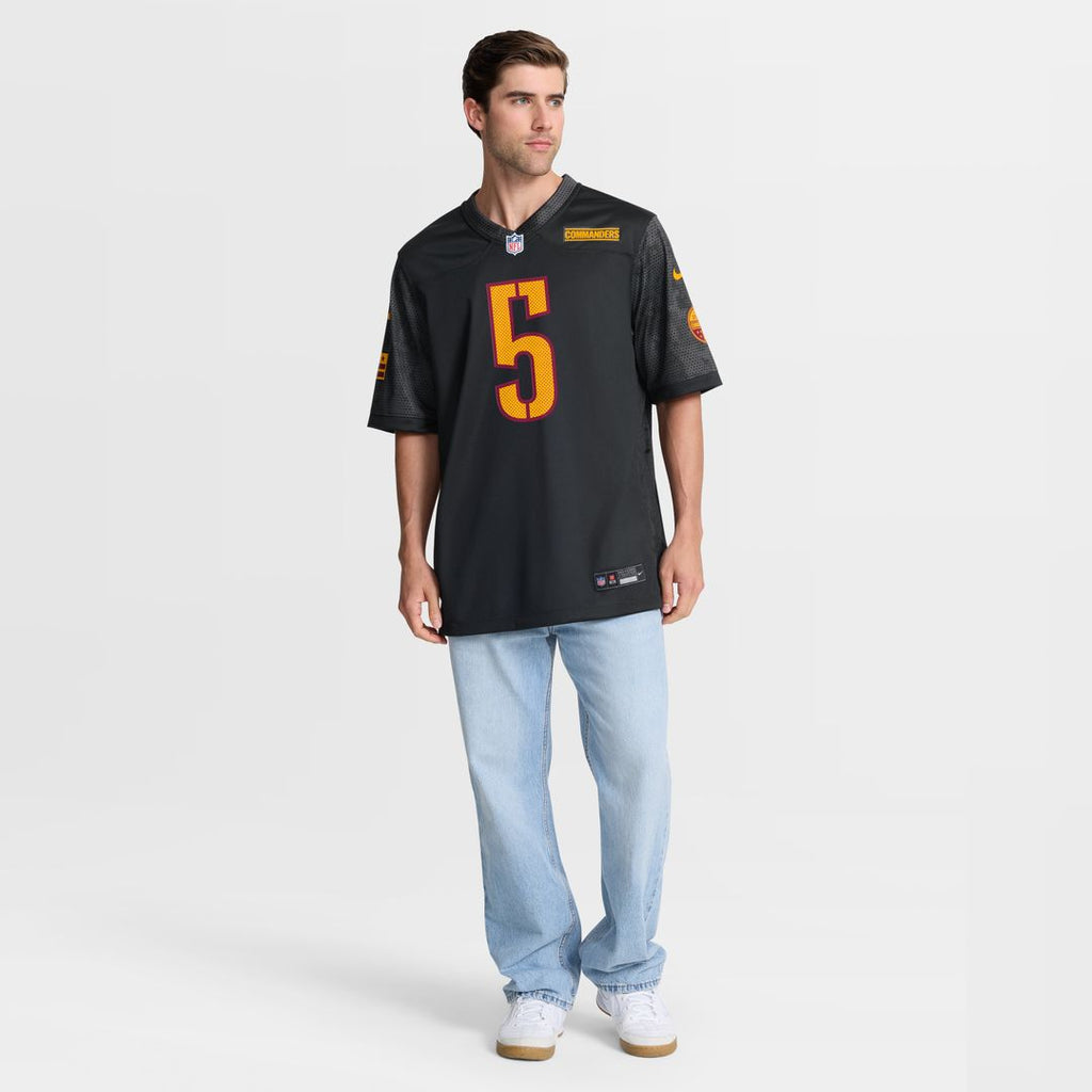 Jayden Daniels Washington Commanders Nike Alternate Game Player Official Jersey - Black