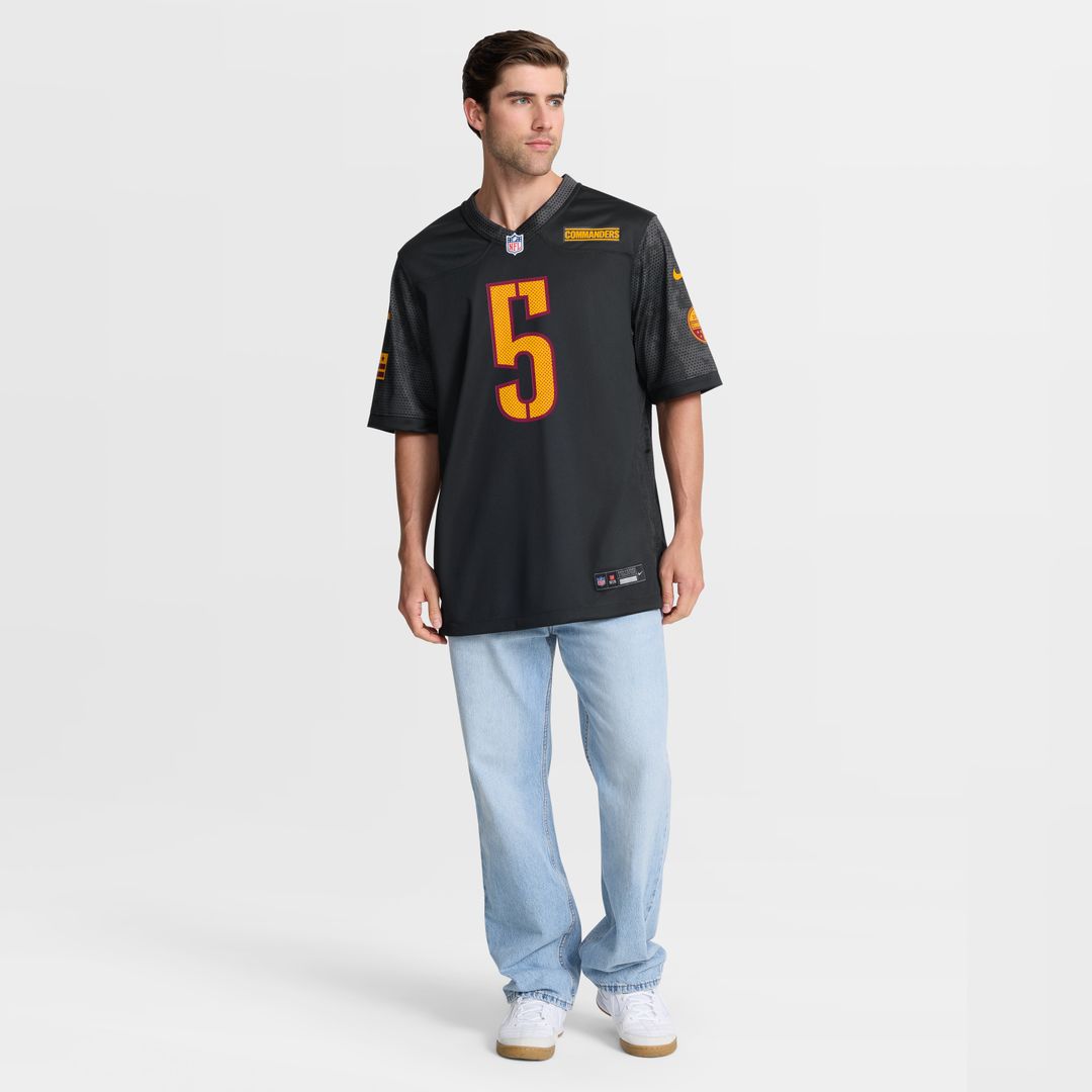 Jayden Daniels Washington Commanders Nike Alternate Game Player Official Jersey - Black