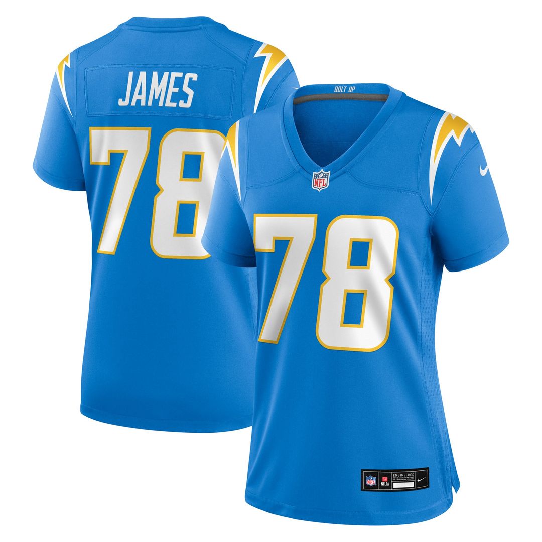 Andre James Los Angeles Chargers Nike Women's Team Game Jersey - Powder Blue