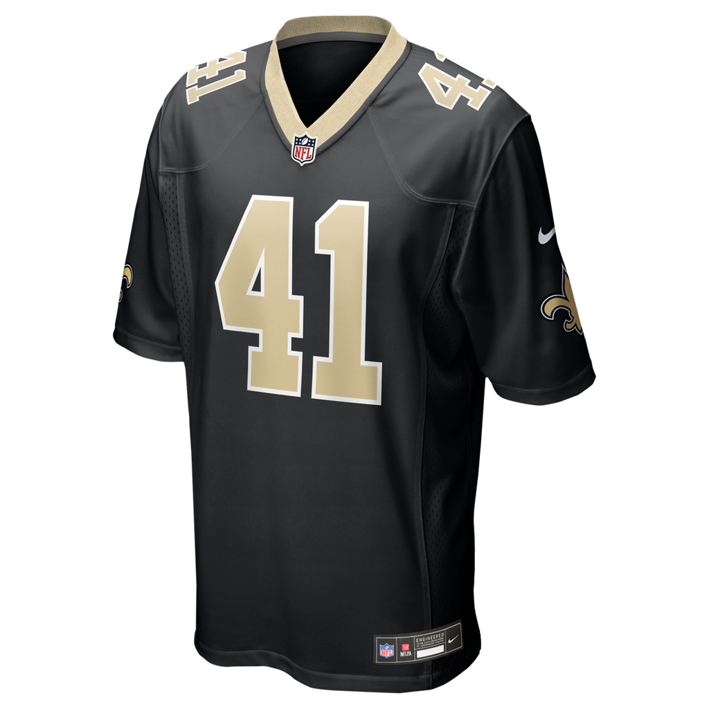 Alvin Kamara New Orleans Saints Nike Game Official Jersey - Black