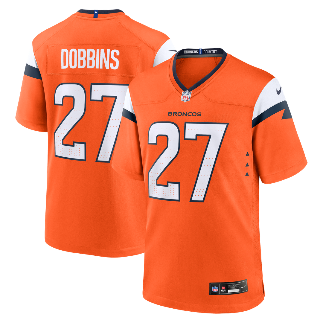 J.K. Dobbins Denver Broncos Nike Alternate Game Official Jersey -  Navy