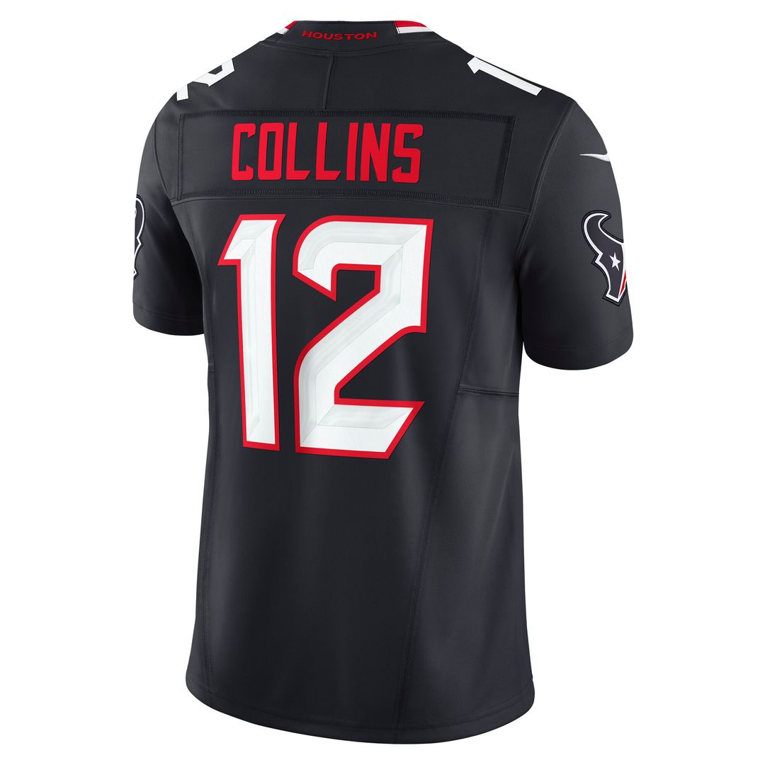 Nico Collins Houston Texans Nike Team Vapor F.U.S.E. Limited Official Jersey - Navy