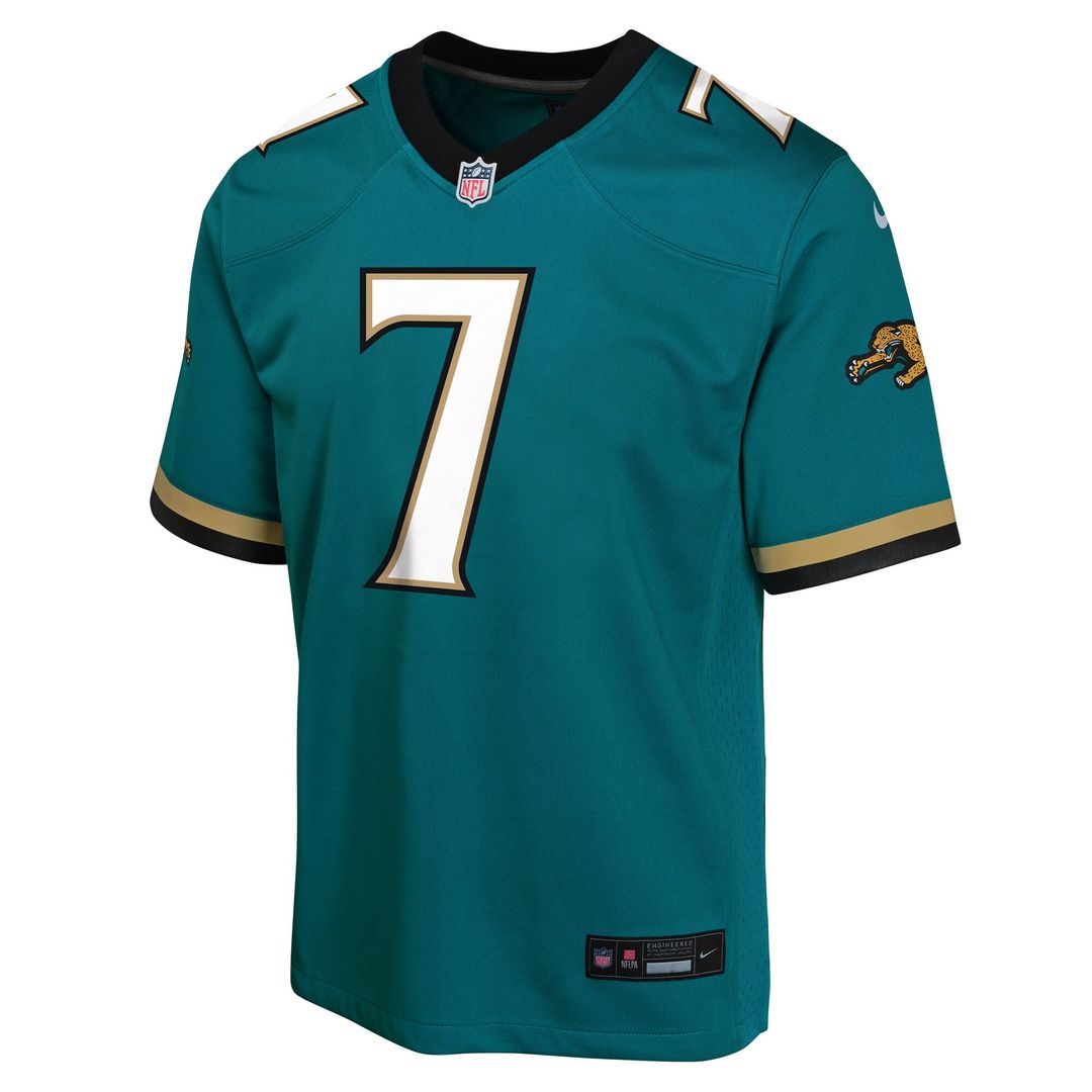 Brian Thomas Jr. Jacksonville Jaguars Nike Youth Alternate 2 Prowler Throwback Game Official Jersey - Teal