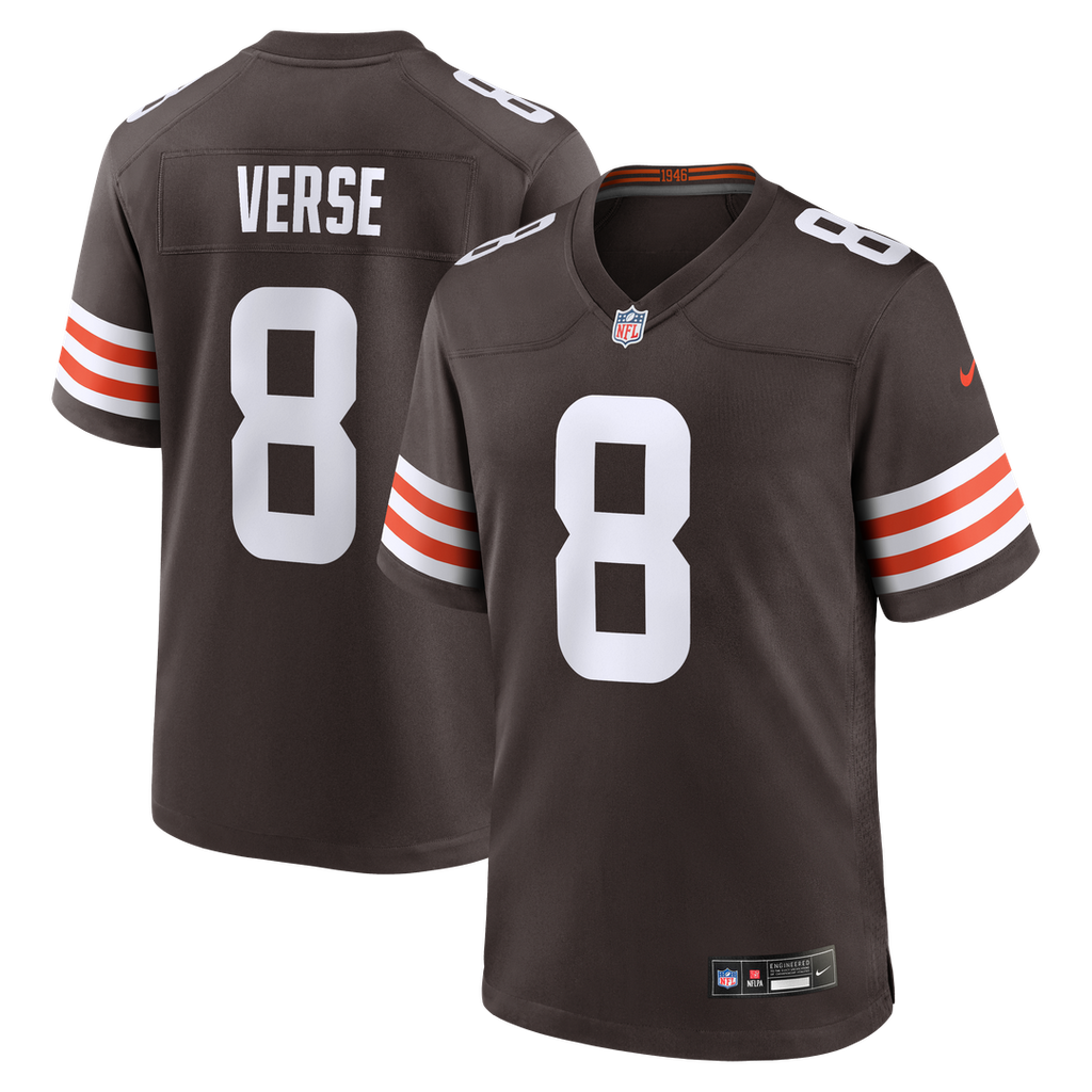 Jared Verse Cleveland Browns Nike Youth Team Game Official Jersey - Brown